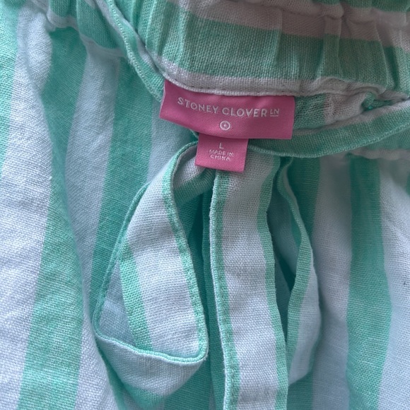 Stoney Clover x Target | Linen Blend Striped Shorts & Tank Set size Large - Picture 6 of 7